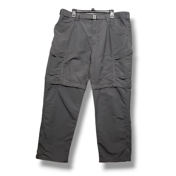 The North Face Paramount Peak Pants Mens XL Convertible Hiking UPF‎ Grey - Picture 1 of 12